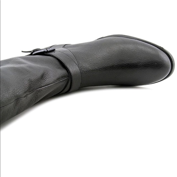 Nine West Virtuous Wide Calf Leather Boots - Picture 4 of 5